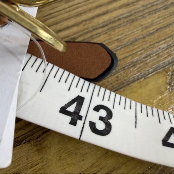 J.Crew Skinny Leopard Calf Hair Belt Womens M/L Medium Large Preppy Classic - Picture 4 of 6